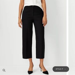 Ann Taylor Wide Leg Cropped Trousers Size 12